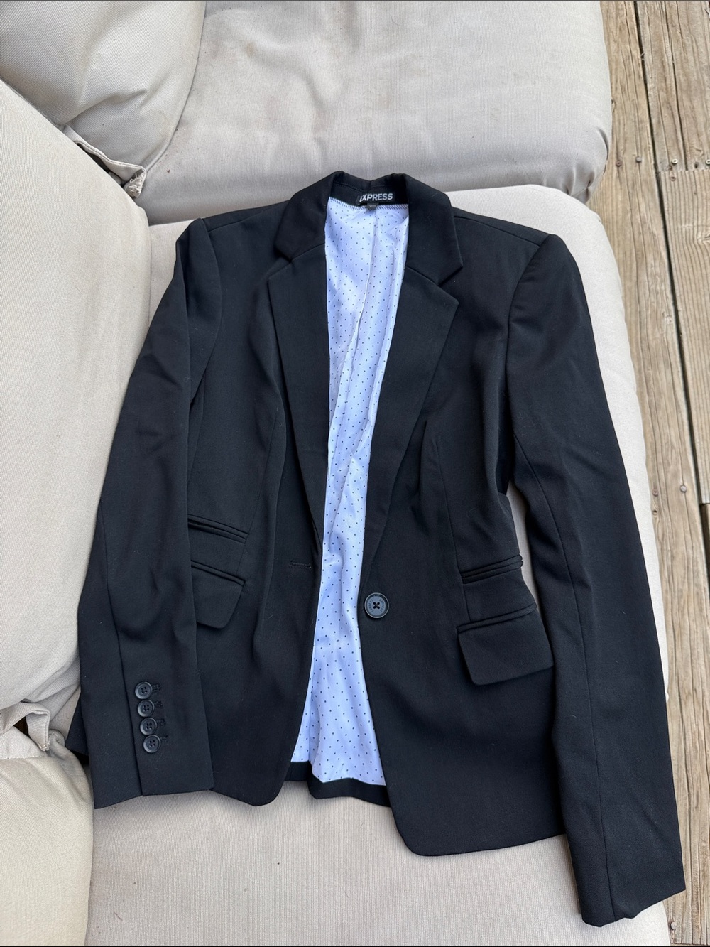 Express Black Single-Button Women's Blazer Size 2